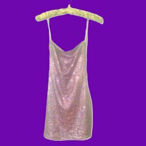 Indie Sleeze, Rave, Disco, Dance, Sequin, Minimalist, Vamp, Femme Fatale Dress
